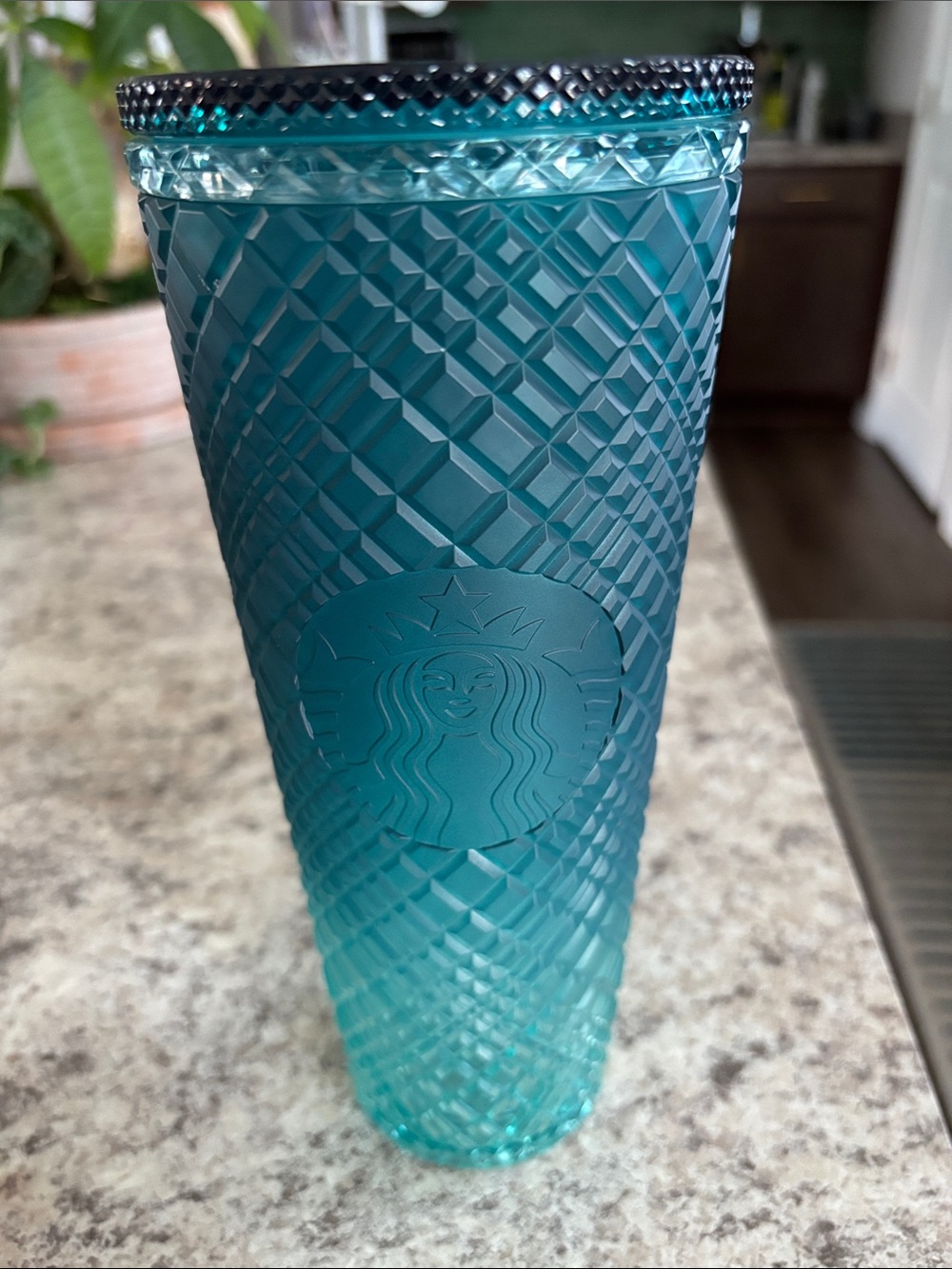 Starbucks Teal Ombre Textured Tumbler with Studded Lid